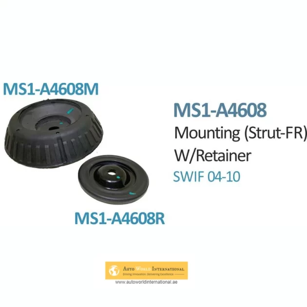Front Shock Absorber Mounting With Retainer For Maruti Suzuki Swift